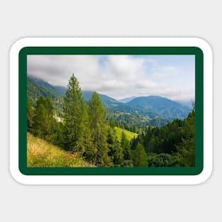 Landscape at Sauris di Sopra, Italy Sticker